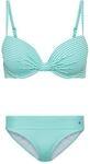 s.Oliver Damen B&uuml;gel-Bikini mit Streifendesign, wattierte Cups, Tr&auml;ger...