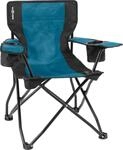 BRUNNER 0404038N.C55 Klappbarer Campingstuhl mit Breiten Armlehnen, hellblau/schwarz,