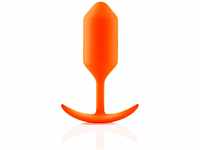 b-Vibe - The Snug Plug 3 – Orange – 180 Gramm Analplug mit ausgestelltem Sockel