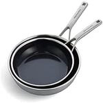 KitchenAid Multi-Ply Stainless Steel Edelstahl PFAS-frei Keramik Antihaft 2-teilig