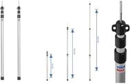 ProPlus 2 STK Teleskop Zeltstange 93-230 cm Alu 3 Gr&ouml;&szlig;en einstellbar