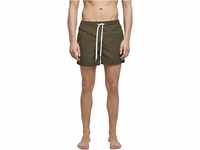 Build Your Brand Mens BY050-Swim Shorts, Olive, XXL