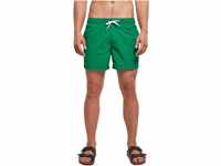 Build Your Brand Herren BY050-Swim Shorts Badehose, ForestGreen, L