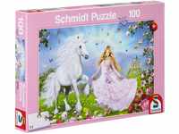 Schmidt Spiele 55565 - Prinzessin der Einhörner, 100 Teile Puzzle