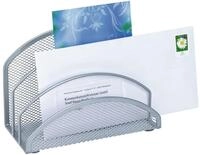 Wedo 65354 Briefst&auml;nder Office (3 F&auml;cher, Drahtmetall) silber