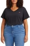 Levi's Damen Plus Size V-Neck Tee T-Shirt, Caviar, 3XL