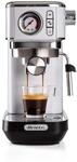 Ariete Espresso Slim Metal 1381, Kaffeemaschine mit Manometer, Kompatibel mit