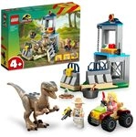 LEGO 76957 Jurassic Park Flucht des Velociraptors, Dinosaurierspielzeug und