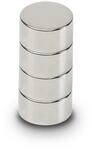 MAUL Neodym Magnet Set silber 4er Pack hohe Haftkraft