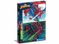 Clementoni - 27555 - Supercolor Puzzle Glowing Lights Marvel Spiderman - 104...