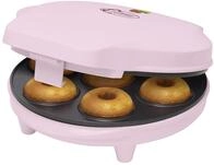 Bestron Donut Maker im Retro Design, Mini-Donut Maker f&uuml;r 7 kleine Donuts, inkl.