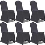 vidaXL 6X Stuhlhussen Stretchhusse Universell Stuhlbezug Stuhl&uuml;berzug Hochzeit