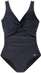 Lascana Damen Badeanzug Raffungen, Knoten-Effekt, Softcups, Shaping