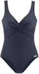 Lascana Damen Badeanzug Raffungen, Knoten-Effekt, Softcups, Shaping | Raffungen,
