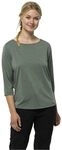 Jack Wolfskin Damen Pack & Go Docht 3/4 &Auml;rmel-T-Shirt - Picnic Gr&uuml;n - S