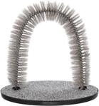 TRIXIE 23130 Massage- und Fellpflegebogen, Katze, 36 &times; 33 cm, grau