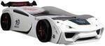 TRAUMM&Ouml;BEL Kinder Autobett Turbo V2 Kinderbett 90x200 im Rennwagen super Drift