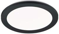 Reality Leuchten LED Deckenleuchte Camillus R62921532, Kunststoff schwarz matt, Acryl
