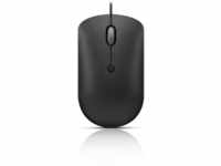 Lenovo 400 USB-C Compact Wired Mouse, Schwarz