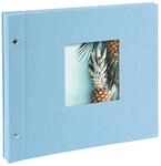 goldbuch 26 829 Schraubalbum Bella Vista Himmelblau, Fotobuch 30 x 25 x 2 cm, Foto