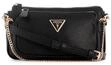GUESS Women Noelle Double Pouch Crossbody Bag, Schwarz