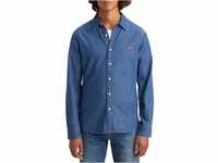 Levi's Herren LS Battery Housemark Shirt Slim , Lyon Battery Hm, Blau, XS