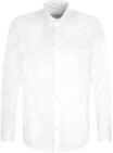 Seidensticker Herren Mens Slim Longsleeve Cotton Hemd, Wei&szlig;(650400), 44 EU