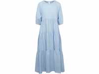 Seidensticker Damen Regular Fit Blusenkleid Dreiviertelarm Kleid, Hellblau, 42