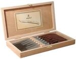 LAGUIOLE 6 Steakmesser LAGUIOLE LECLAIR NEU+OVP in der Holz-Schatulle, Dunkelbraun