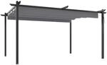 vidaXL Pavillon mit Ausziehbarem Dach 4x3 m Anthrazit