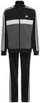 adidas Unisex Kinder Essentials 3-Stripes Tiberio Track Suit, Black/Grey Five/Grey