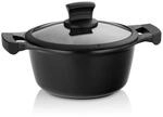 kela Kochtopf Stella Nova, &Oslash; 20 cm, 2,2 L, Aluguss, schwarz, Allherdboden,