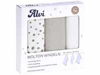 Multi-Pack Mulltuch Molton-Windeln Colour - Farbe: Snow White - Größe: 80X80Cm