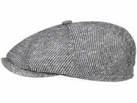 Stetson Hatteras Brown-Blue Flatcap - Mehrfarbige Mütze aus 100% Baumwolle -