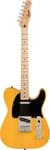 Squier by Fender Sonic Telecaster, E-Gitarre, Ahorngriffbrett, Schwarze Schlagplatte,