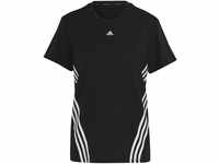 adidas Womens T-Shirt (Short Sleeve) WTR Icns 3S T, Black/White, HK6975, S