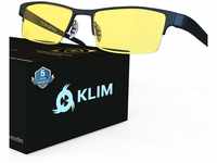 KLIM Optics - Blaulichtfilter Brille - NEU 2024 - Hoher Schutz - Gaming Brille...