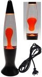 ChiliTec Lavalampe 40cm Orange 150cm Kabel Schnur Schalter 40cm 230V inkl. E14