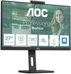 AOC Q27P3CW - 27 Zoll QHD Monitor, 2 MP Webcam, h&ouml;henverstellbar, Lautsprecher
