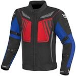 Berik Nardo Evo wasserdichte Motorrad Textiljacke, schwarz/rot/blau, 48