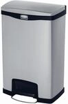 Rubbermaid Commercial Products Impressions Step-On M&uuml;lleimer 50 L Edelstahl Schwarz