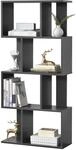 [en.casa] B&uuml;cherregal Brattahlid 130 x 60 x 24 cm Regal mit 4 F&auml;chern und 4...