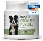 ReaVET Gr&uuml;nlippmuschel Kapseln f&uuml;r Hunde hochdosiert 100Stk - Gelenktabletten...