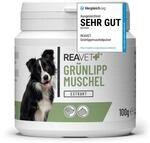 TESTURTEIL SEHR GUT 2026 ReaVET Gr&uuml;nlippmuschel Extrakt Pulver 100g f&uuml;r Hunde...