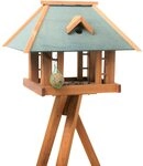 Vogelhaus Gr&uuml;nfink mit St&auml;nder Ma&szlig;e: 51x36x37 cm, Kiefer FSC 100%