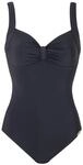 Sunflair Damen B&uuml;gellos Einteiler 22624, Einfarbig, Gr. 46D, Schwarz (schwarz 5)