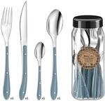 Amefa Besteck Bistro 1-2-3, Tafelbesteck f&uuml;r 6 Personen, 18/0 Edelstahl mit