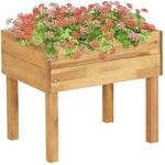 vidaXL Akazienholz Massiv Hochbeet Blumentopf Pflanzkasten Blumenkasten...