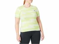 Adidas Women's RN Fast AOP Tee T-Shirt, Almlim/Pullim, M
