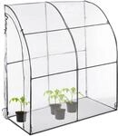 Relaxdays Tomatengew&auml;chshaus, PVC-Folie, HBT: 215 x 200 x 100 cm, begehbares